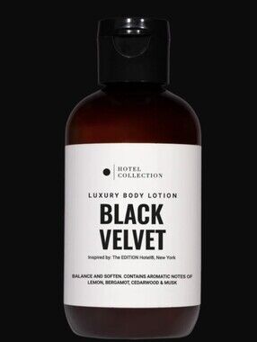 NWOT Hotel Collection Black Velvet Body Lotion